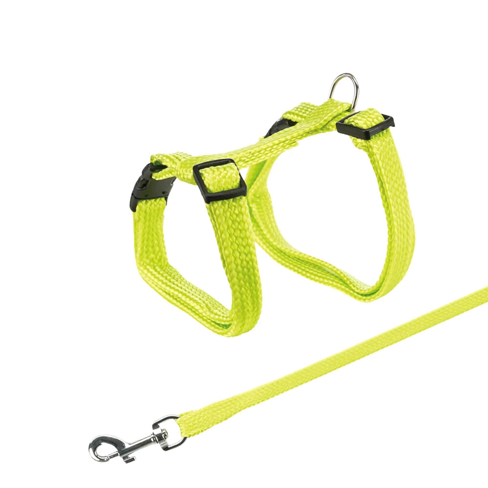 Trixie Cat Harness With Leash - 22-42cm/10mm 1.25 M Various Colours
