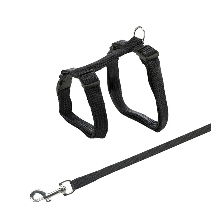 Trixie Cat Harness With Leash - 22-42cm/10mm 1.25 M Various Colours