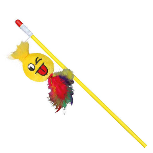 Trixie Playing Rod with Smiley for Cats - 50cm