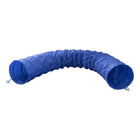 Zigly blue collapsible pet agility tunnel on white background