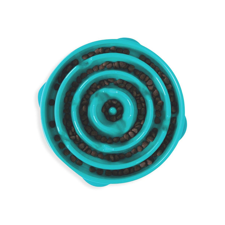 Outward Hound Fun Feeder Slo-Bowl Helps Prevent Obesity & Bloat Dog Bowl-Assorted Color