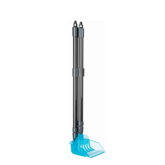 Trixie Dustpan With Rake - Grey/Blue - 57x102cm