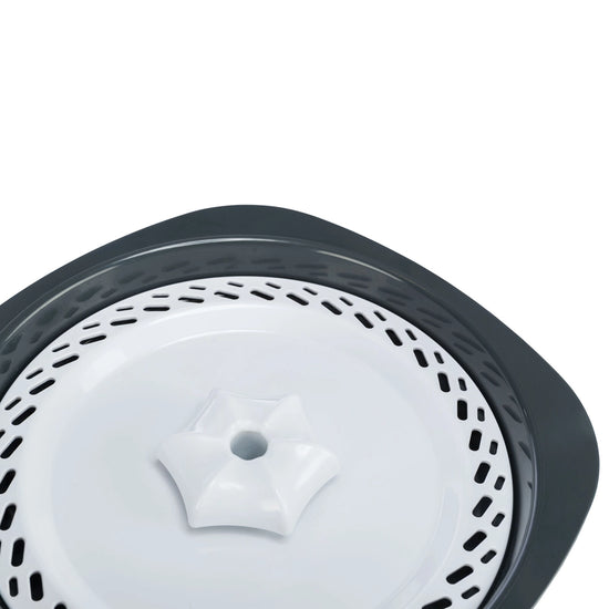 Trixie Drinking Fountain Flower - 2L - 18.5x13x18.5cm - White/Grey