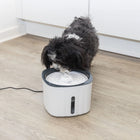 Trixie Drinking Fountain Flower - 2L - 18.5x13x18.5cm - White/Grey