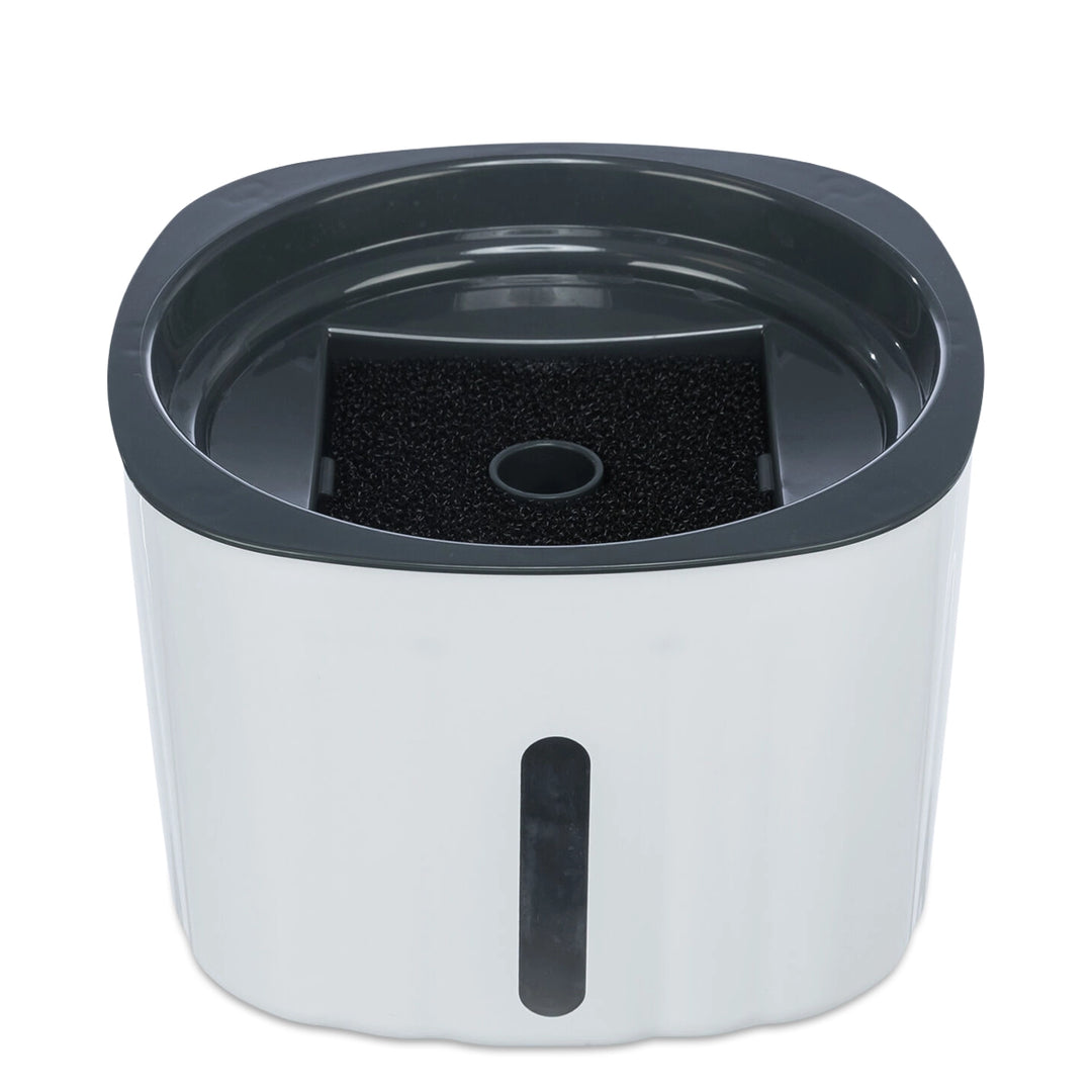 Trixie Drinking Fountain Flower - 2L - 18.5x13x18.5cm - White/Grey