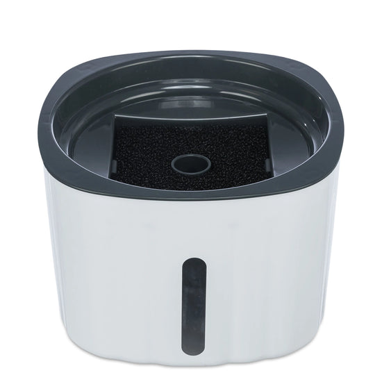 Trixie Drinking Fountain Flower - 2L - 18.5x13x18.5cm - White/Grey