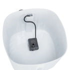 Trixie Drinking Fountain Flower - 2L - 18.5x13x18.5cm - White/Grey