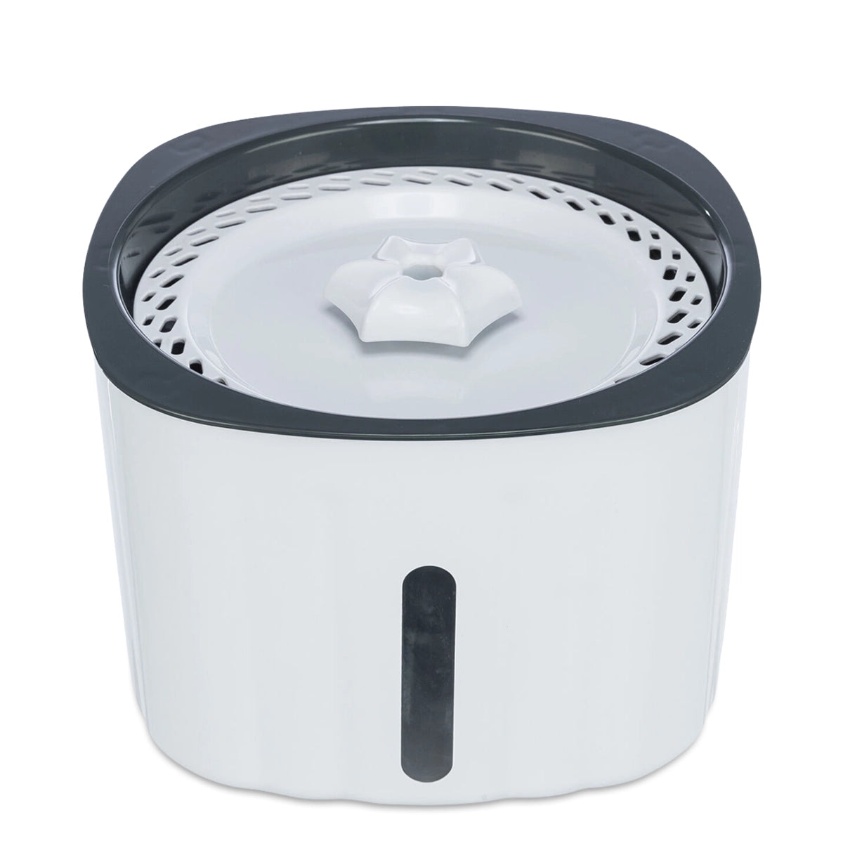 Trixie Drinking Fountain Flower - 2L - 18.5x13x18.5cm - White/Grey