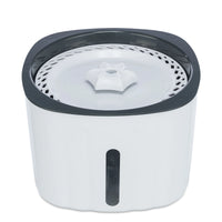 Trixie Drinking Fountain Flower - 2L - 18.5x13x18.5cm - White/Grey