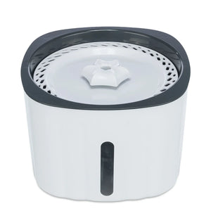White and grey Trixie drinking fountain flower for pets available at zigly