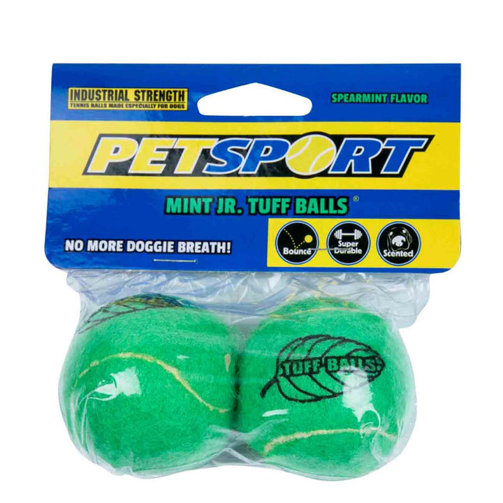 Petsport Junior Mint Tuff Balls Fetch Dog Toy - 5 cm