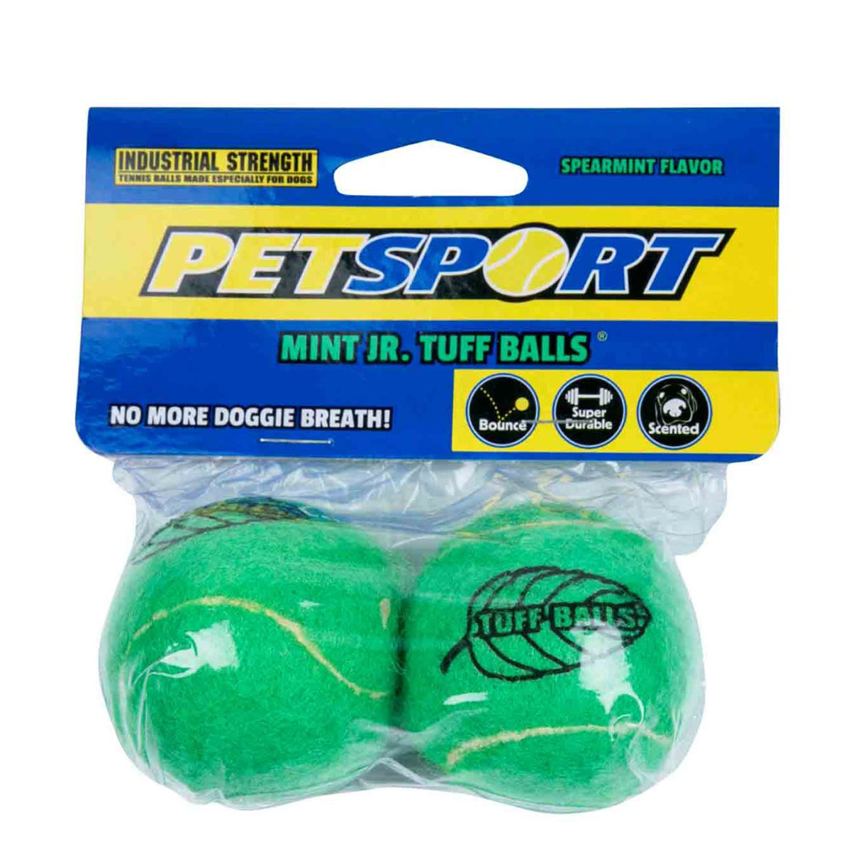 Petsport Junior Mint Tuff Balls Fetch Dog Toy - 5 cm