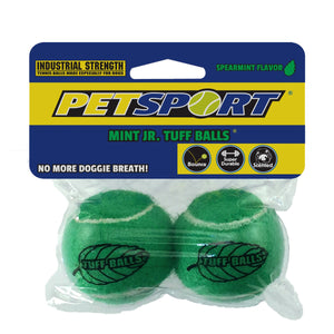 Petsport Junior Mint Tuff Balls Fetch Dog Toy - 5 cm
