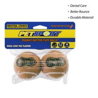 Petsport Peanut Butter Tuff Balls Fetch Dog Toy - 7 cm