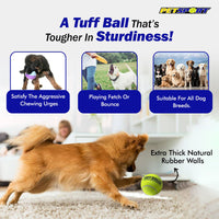 Petsport Giant Tuff Ball Fetch Dog Toy - 11 cm