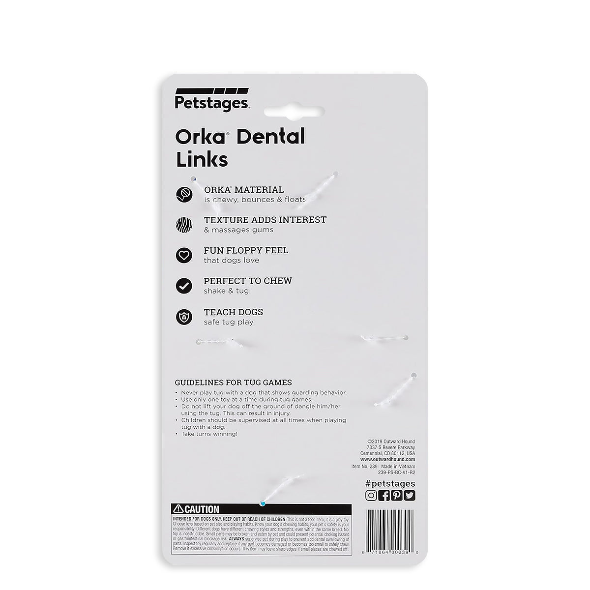 Nina Ottoson Orka Dental Links Dog Chew Toy