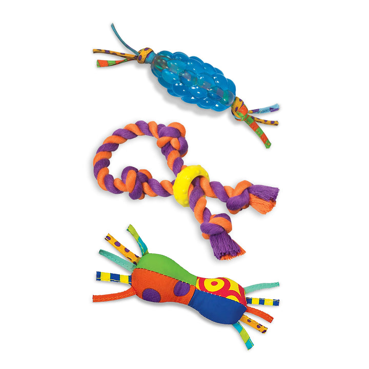 Outward Hound - Chew Starter Dental Toys For Dogs - Pack of 3