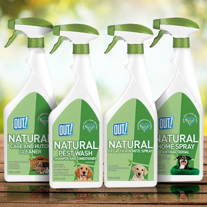 Out Pet Care Natural Flea & Tick Spray for Dogs - 500 ml