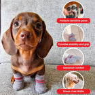 Trixie Non-Slip Socks for Dogs - Grey - 1 Pair - Zigly