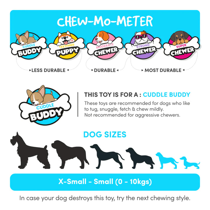 Fofos Latex Bi Squeaker Dog Toy