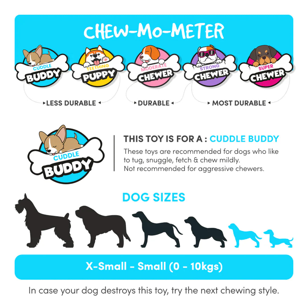 Fofos Latex Bi Squeaker Dog Toy