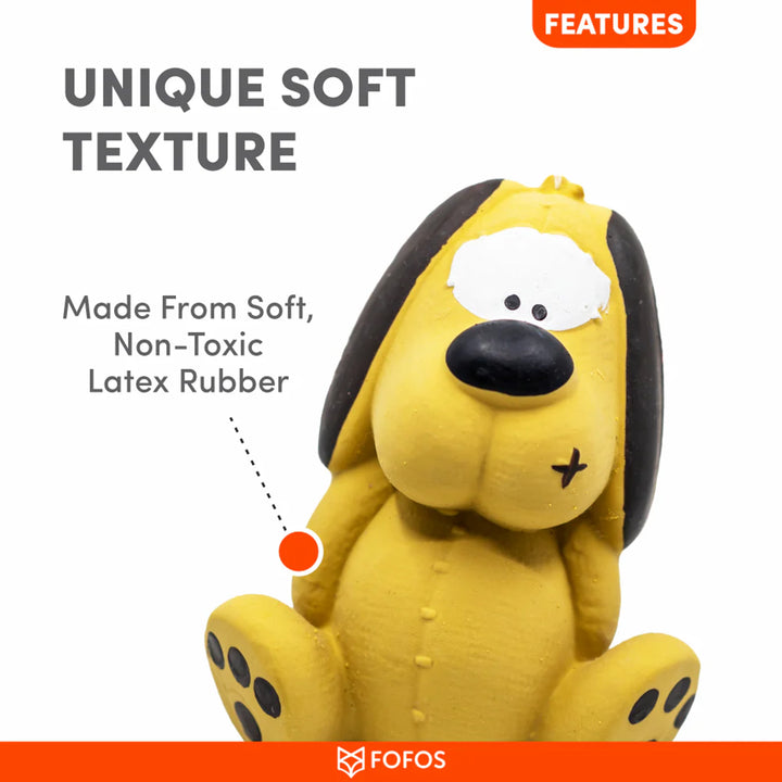 Fofos Latex Bi Squeaker Dog Toy