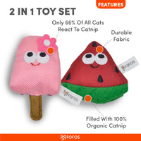Fofos Summer Cat Toy – Watermelon with Popsicle