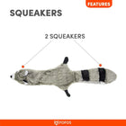 Fofos Dog Toy Skinneez Raccoon Dog Toy