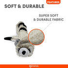 Fofos Dog Toy Skinneez Raccoon Dog Toy
