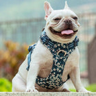 Truelove Floral No Pull Pet Harness - Saxony Blue