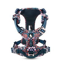 Truelove Floral No Pull Pet Harness - Navy Blazer