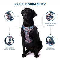 Truelove Floral No Pull Pet Harness - Navy Blazer