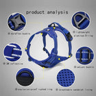 Truelove Classic No-Choke Padded Dog Harness with Control Handle (Royal Blue)