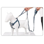 Truelove Floral Pet Leash,Multi-Handle - Saxony Blue