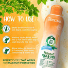 Tropiclean Natural Flea & Tick Plus Soothing Dog Shampoo - 355ml - Zigly