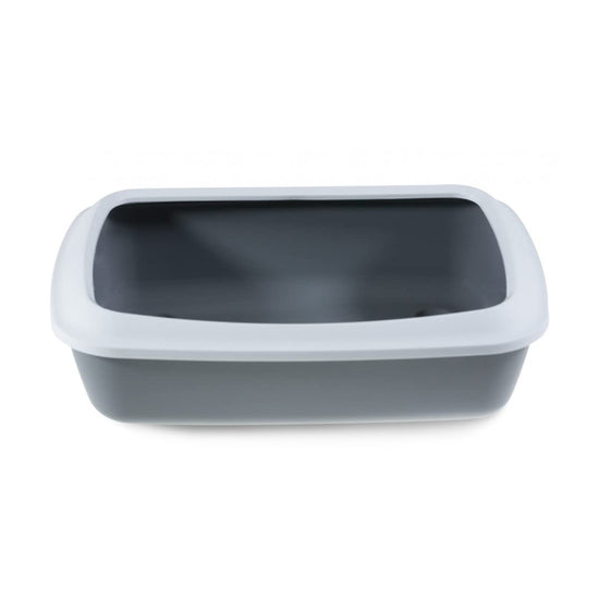 savic-iriz-cat-litter-tray-with-rim-cold-grey