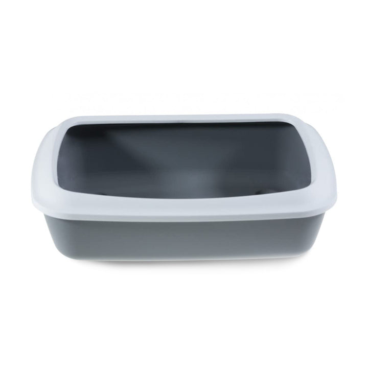 Savic Iriz Cat Litter Tray with Rim Cold Grey