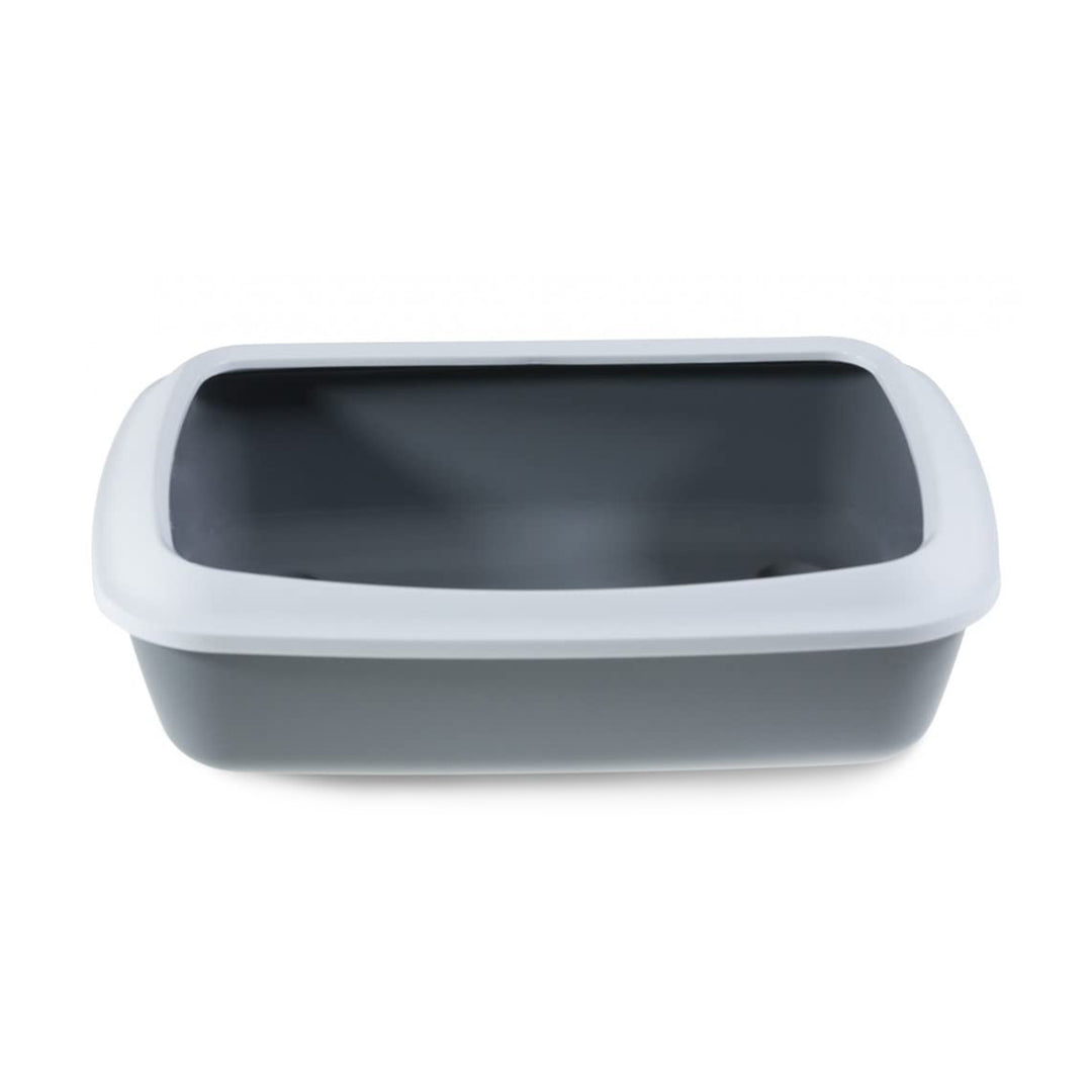 Savic Iriz Cat Litter Tray with Rim Cold Grey