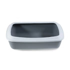 Savic Iriz Cat Litter Tray with Rim Cold Grey - Zigly