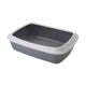 Savic Iriz Cat Litter Tray with Rim Cold Grey