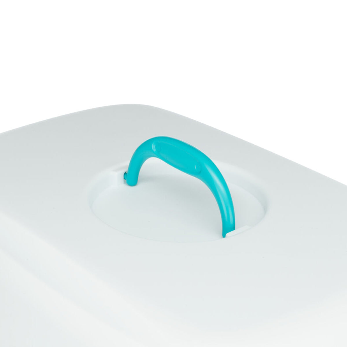 Trixie Vico Cat Litter Tray with Dome - Turquoise/White - 23x16x16 inch