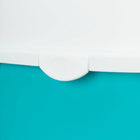 Trixie Vico Cat Litter Tray with Dome - Turquoise/White - 23x16x16 inch - Zigly