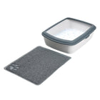 Trixie Cat Litter Tray Mat - Dark Grey - LxB - 45.7 x 38 cm - Zigly