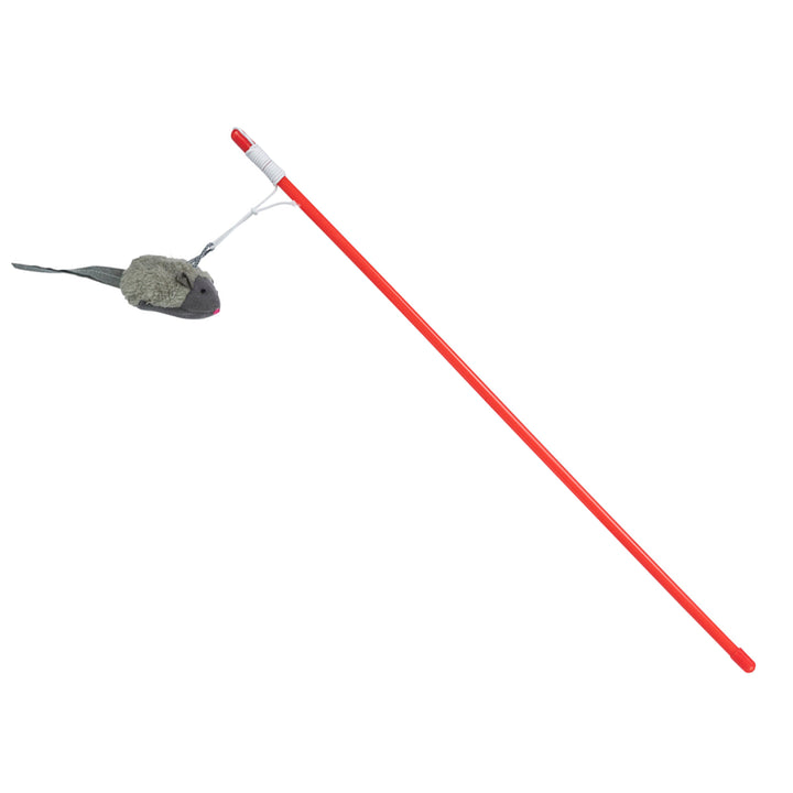 Trixie Squeaky Playing Rod Cat Toy - 47cm