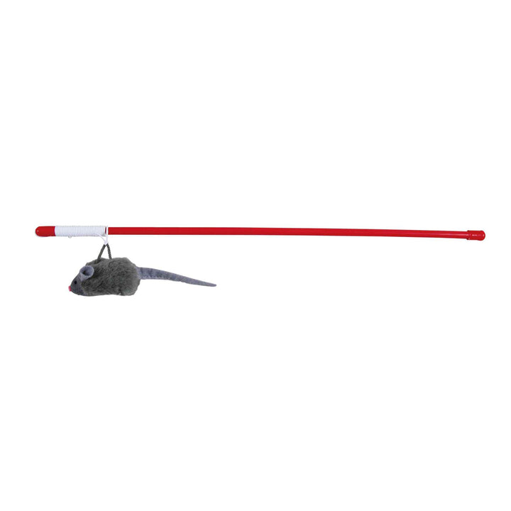 Trixie Squeaky Playing Rod Cat Toy - 47cm