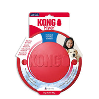 Kong Rubber Flyer Fetch Dog Toy Red – Large