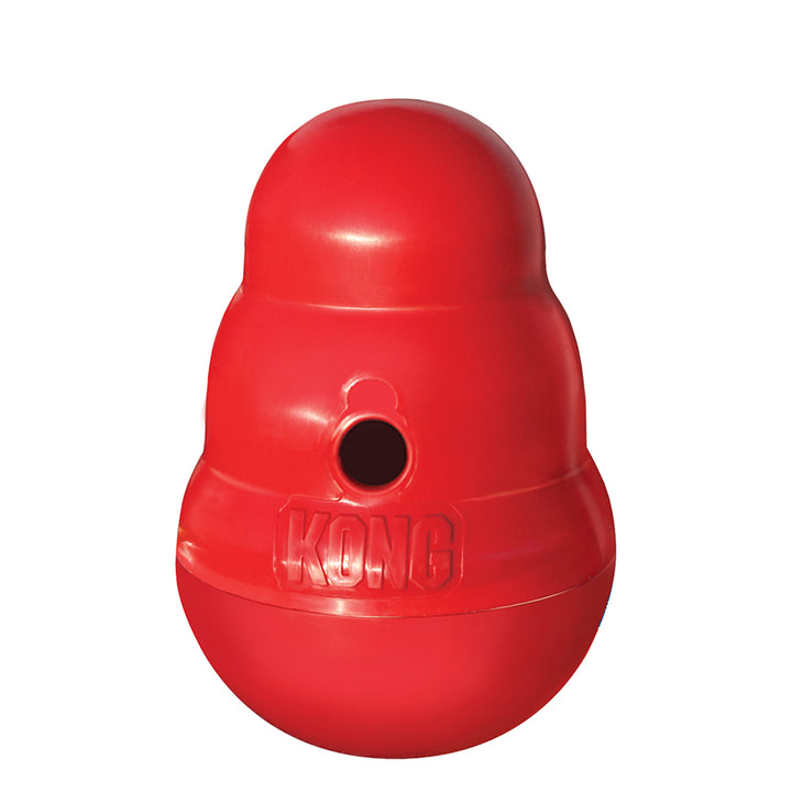 Kong Wobbler Treat Dispensing Interactive Dog Toy - Red