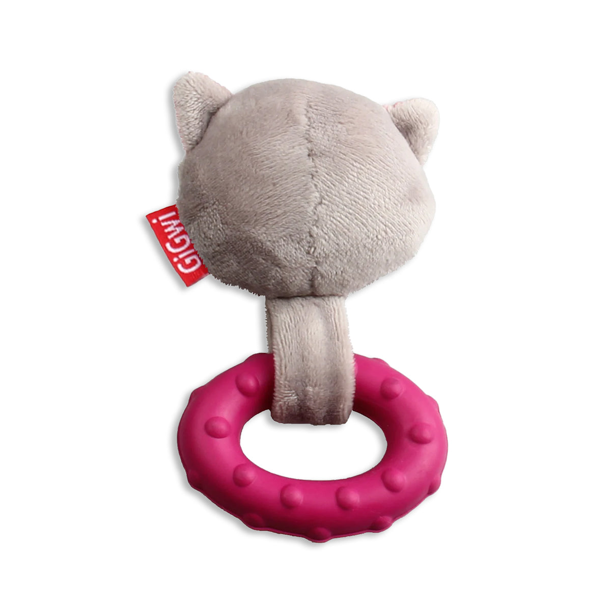 Gigwi Suppa Puppa Coon Squeaker Inside Plush Toy for Small Dog - Pink