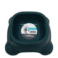 M-Pets Plastic Single Dog Bowl (Assorted Color)