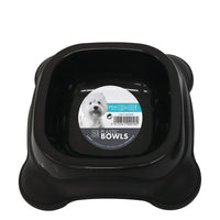 M-Pets Plastic Single Dog Bowl (Assorted Color)